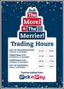 Pick N Pay Festive Season Trading Times 2025
